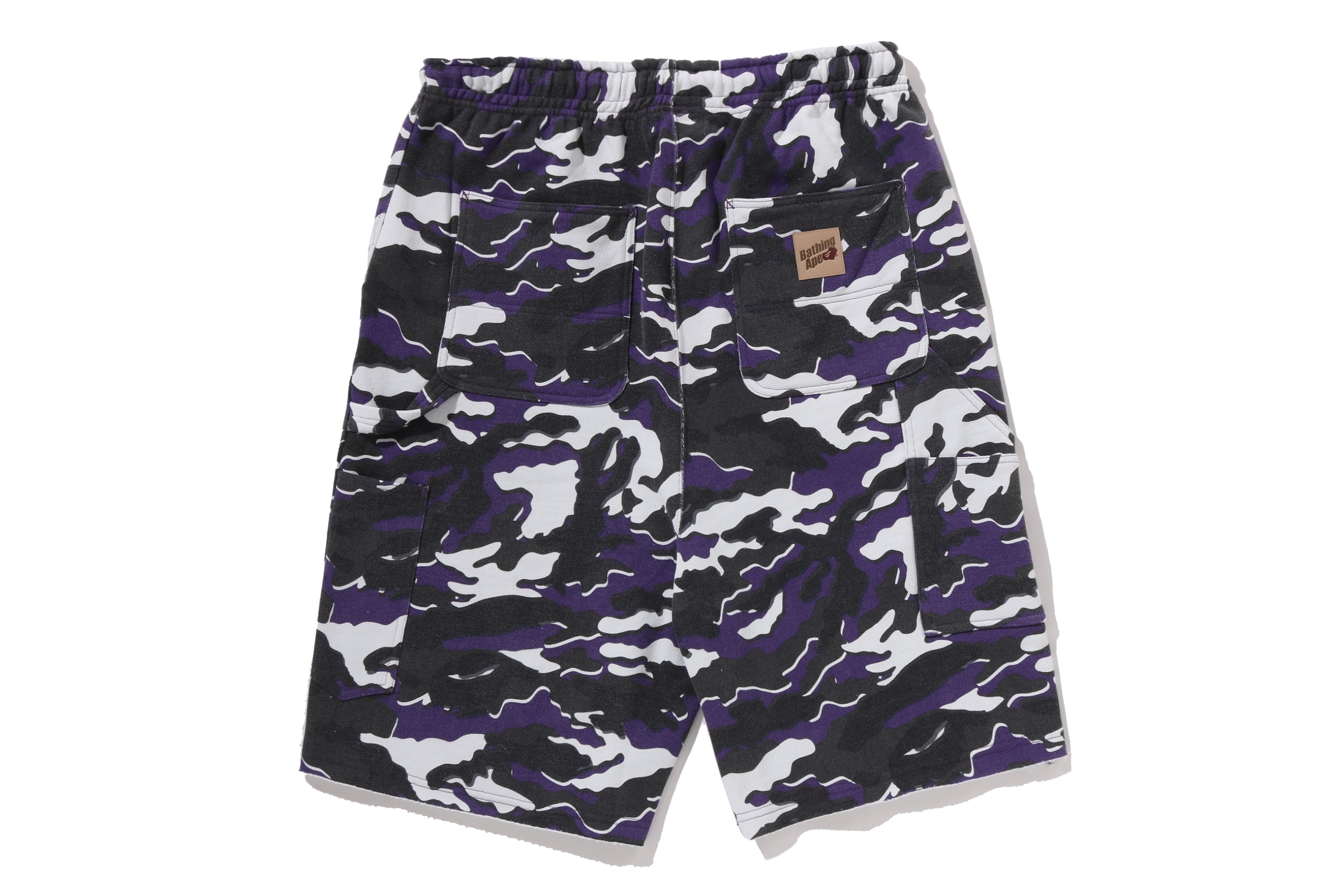GLITCH WOODLAND CAMO DOUBLE KNEE RELAXED FIT SWEAT SHORTS – eu