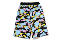 NEW MULTI CAMO SWEAT SHORTS LADIES