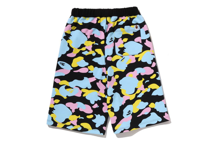 NEW MULTI CAMO SWEAT SHORTS LADIES