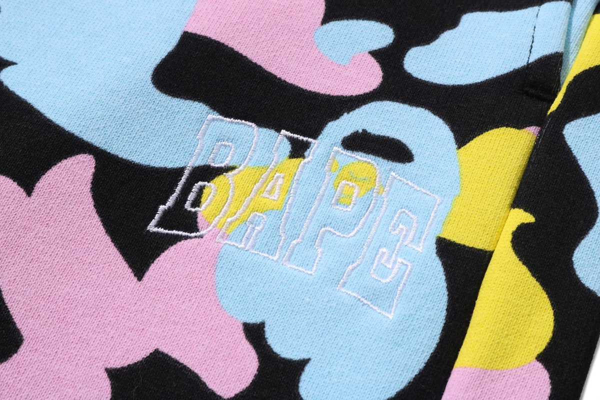 NEW MULTI CAMO SWEAT SHORTS LADIES