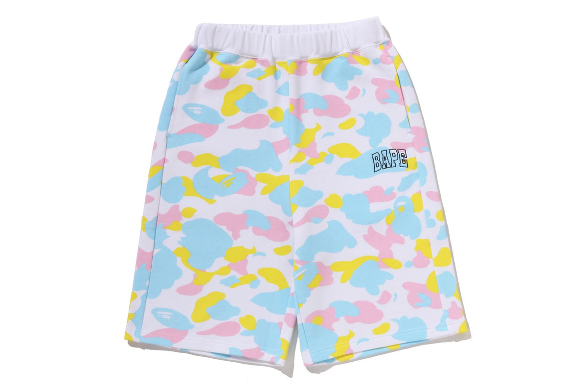 NEW MULTI CAMO SWEAT SHORTS LADIES