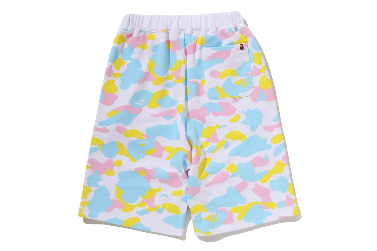 NEW MULTI CAMO SWEAT SHORTS LADIES