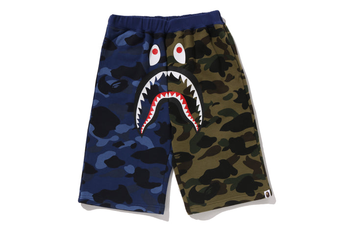 SPLIT CAMO SHARK SWEAT SHORTS JUNIOR
