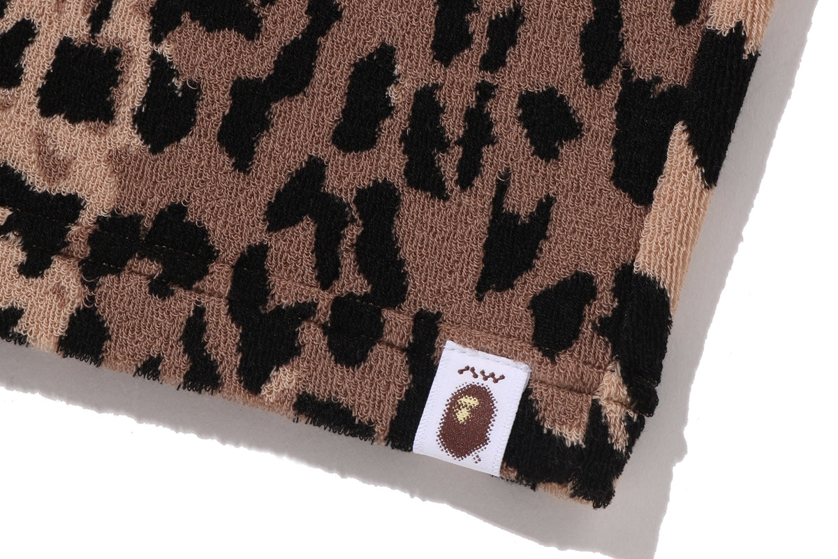 BAPE BY KAZUKI KURAISHI LEOPARD PATTERN SWEAT SHORTS