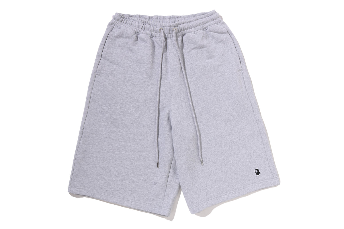 ONE POINT KNEE LENGTH RELAXED FIT SWEAT SHORTS