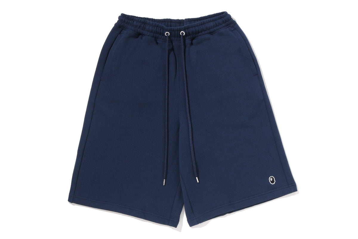 ONE POINT KNEE LENGTH RELAXED FIT SWEAT SHORTS