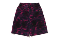 COLOR CAMO BAPE STA JORTS LADIES
