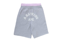 ONE POINT CHECK BOXER LAYERED SWEAT JORTS LADIES