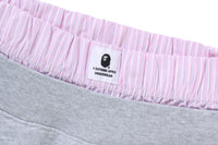 ONE POINT CHECK BOXER LAYERED SWEAT JORTS LADIES