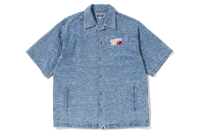 LINE CAMO DENIM S/S SHIRT MENS