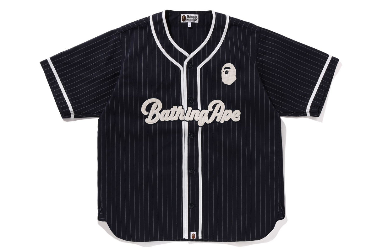 A BATHING APE BASEBALL SHIRT MENS