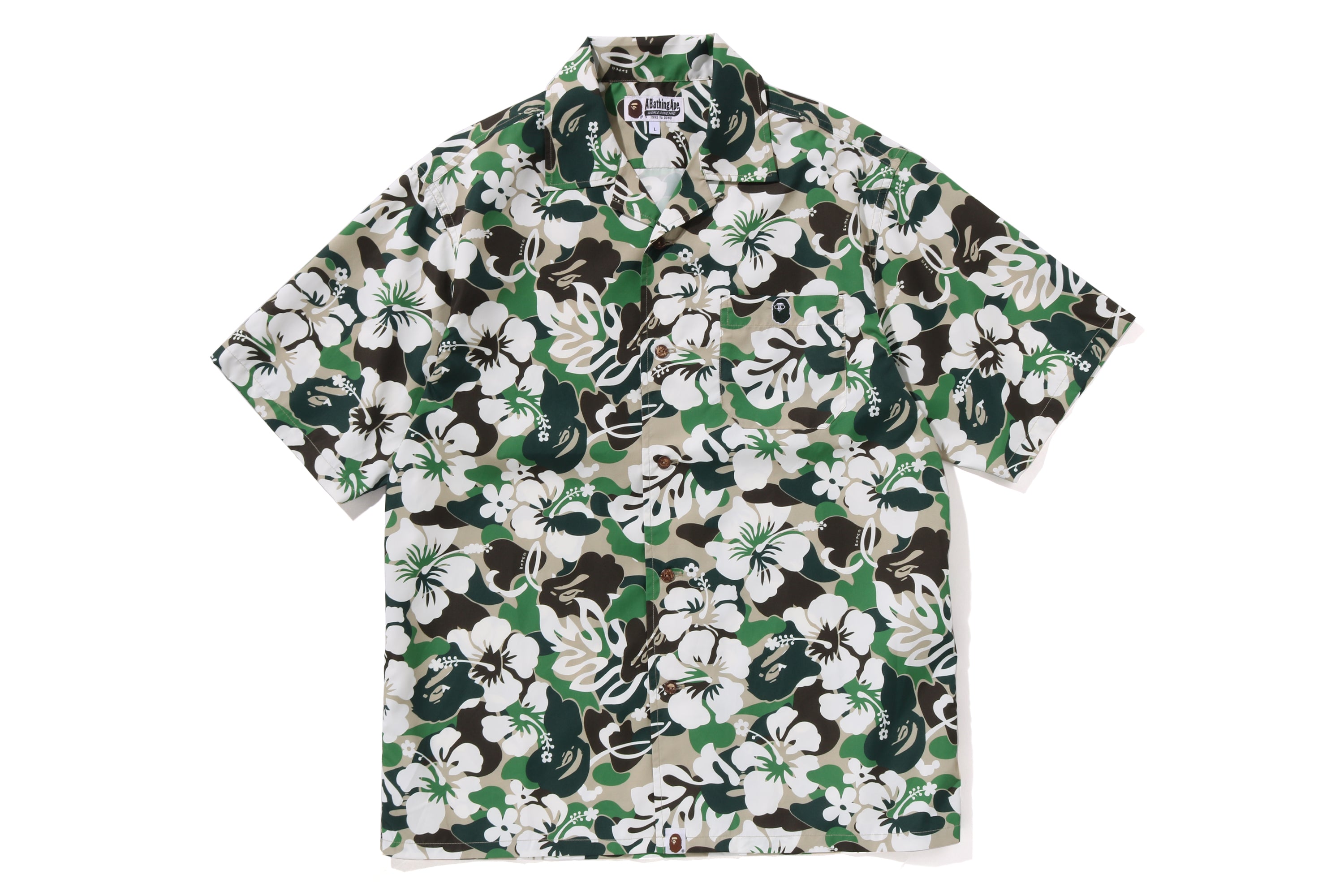 ABC RESORT CAMO OPEN COLLAR SS SHIRT – eu.bape.com