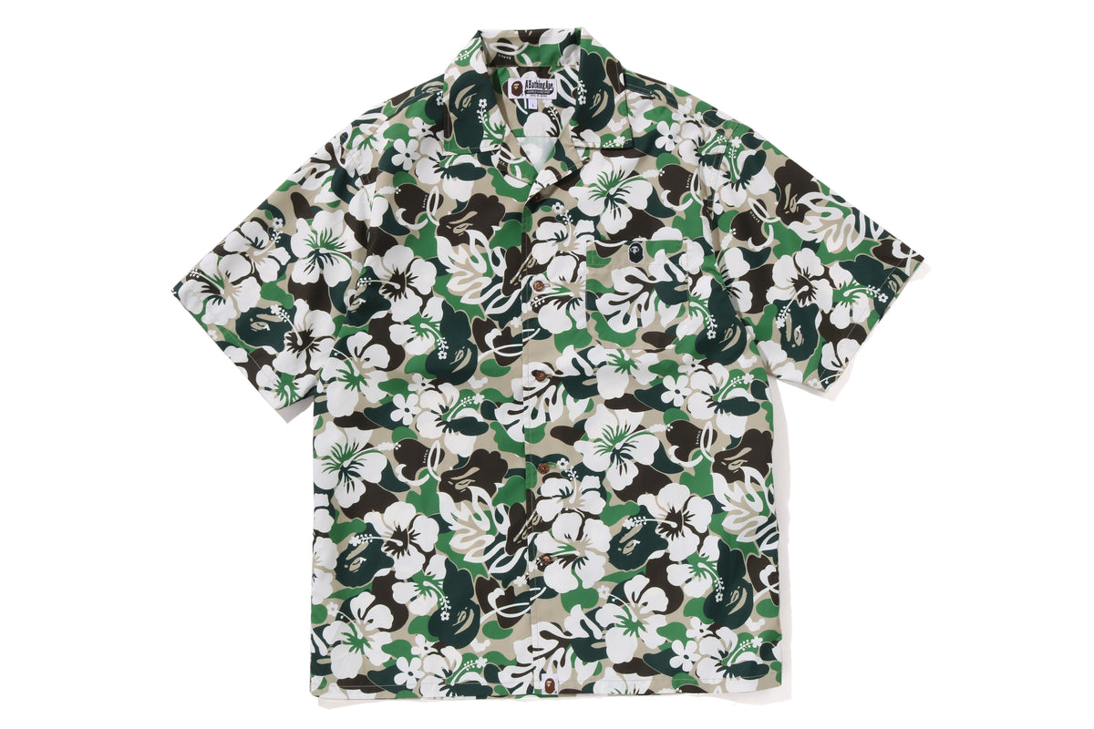 ABC RESORT CAMO OPEN COLLAR SS SHIRT