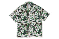 ABC RESORT CAMO OPEN COLLAR SS SHIRT