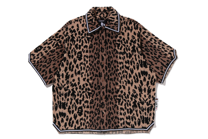 BAPE BY KAZUKI KURAISHI LEOPARD PATTERN SS SHIRT