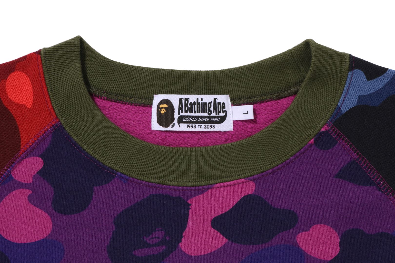 Deals BAPE Relaxed classic college crewneck