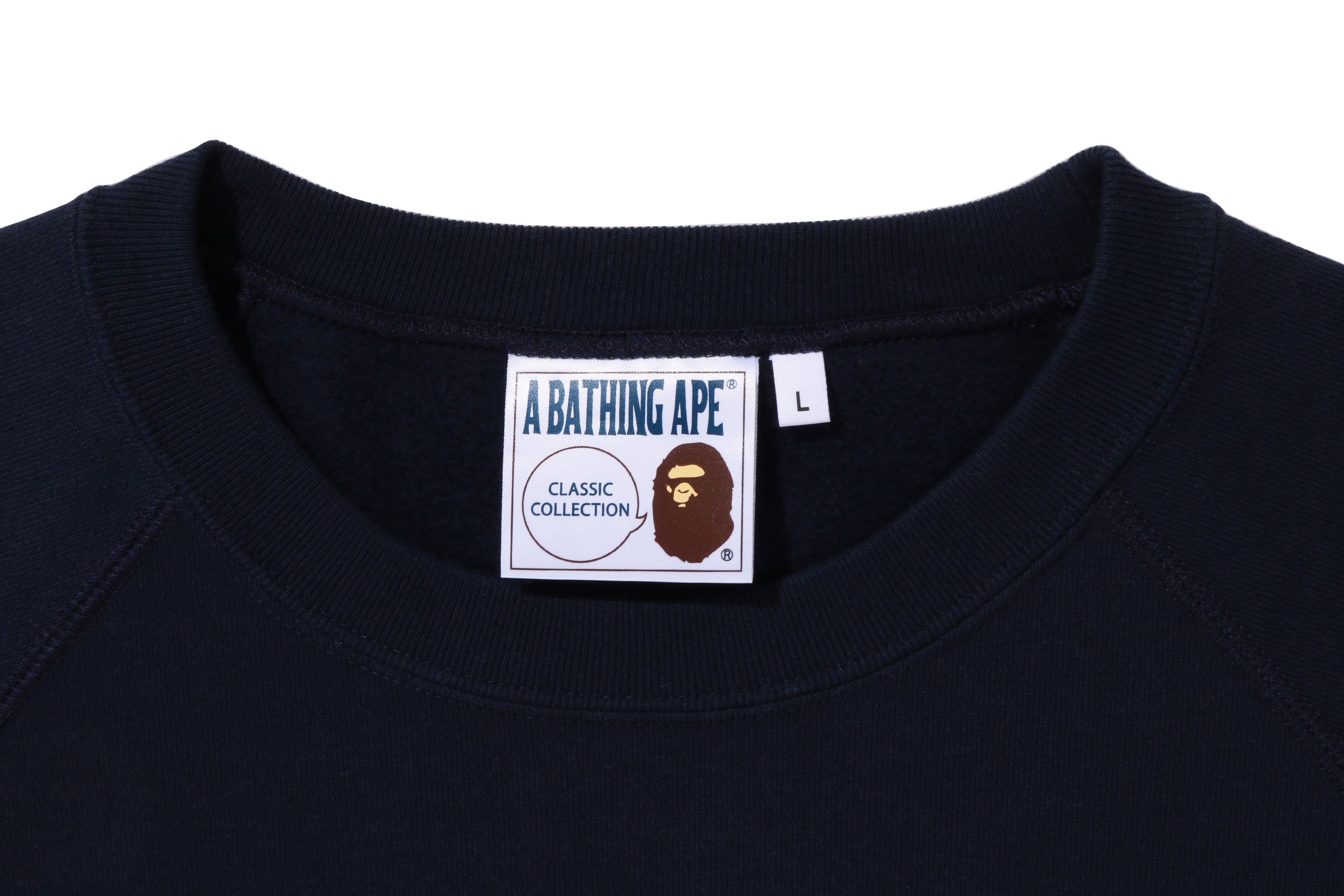 BAPE Relaxed classic store college crewneck