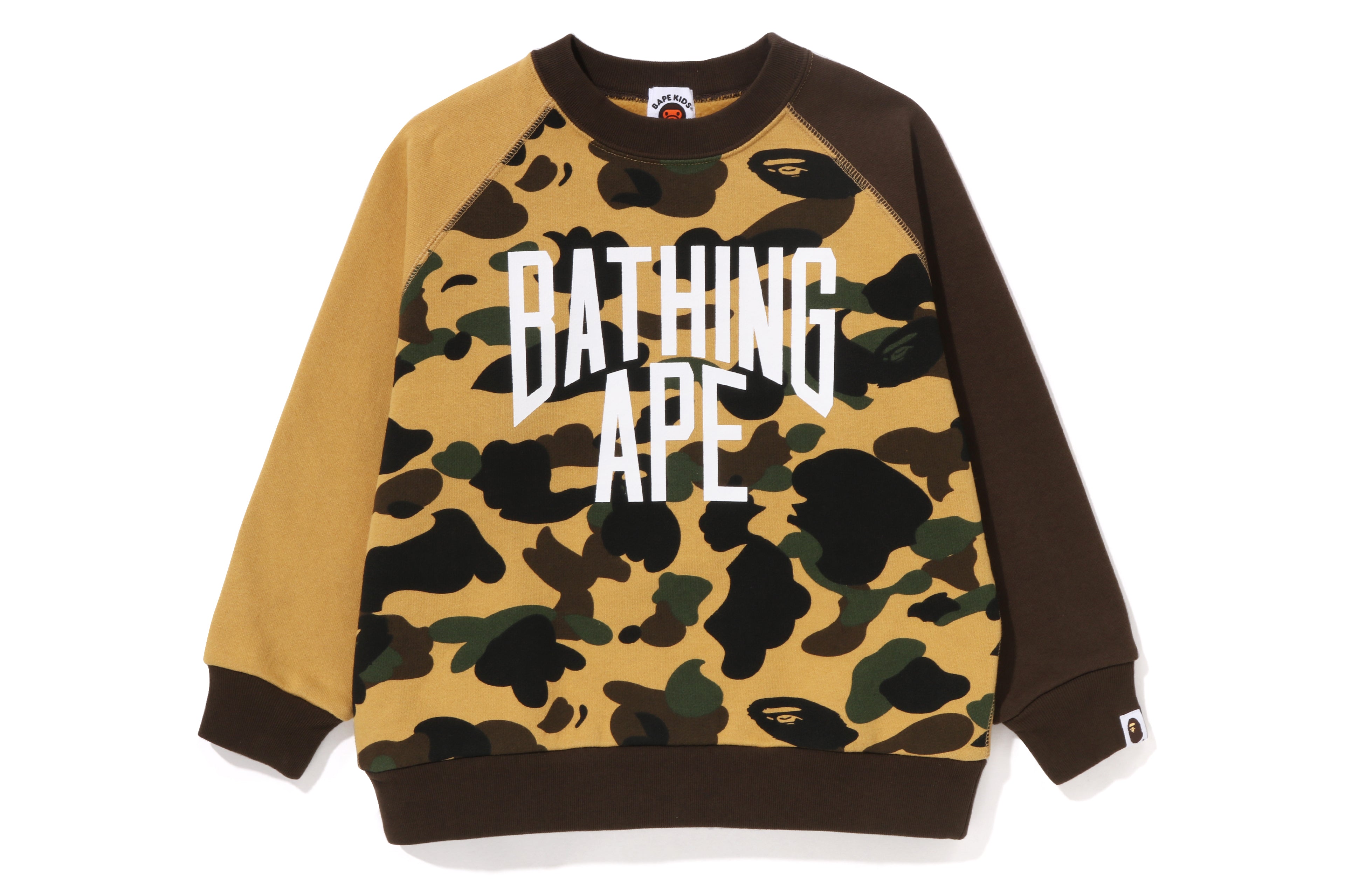 OG Bape store Brown Neon Camo Crewneck