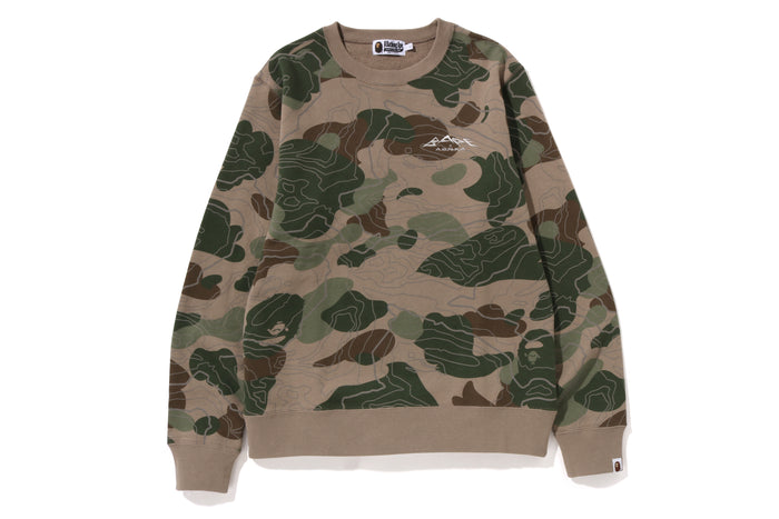 LAYERED LINE CAMO CREWNECK MENS