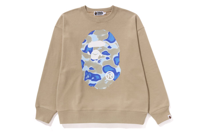 LIQUID CAMO APE HEAD RELAXED FIT CREWNECK SWEAT MENS