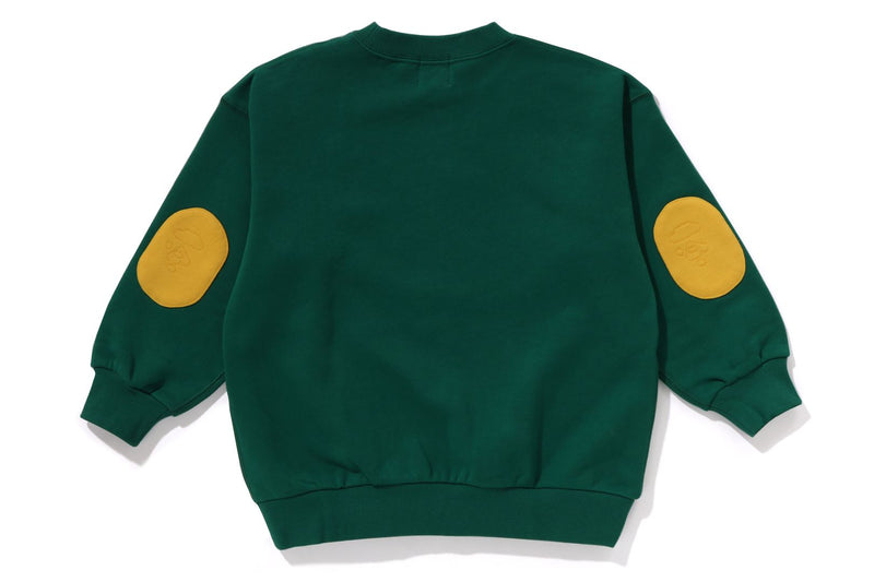 ELBOW PATCH RELAXED FIT CREWNECK SWEATSHIRT KIDS