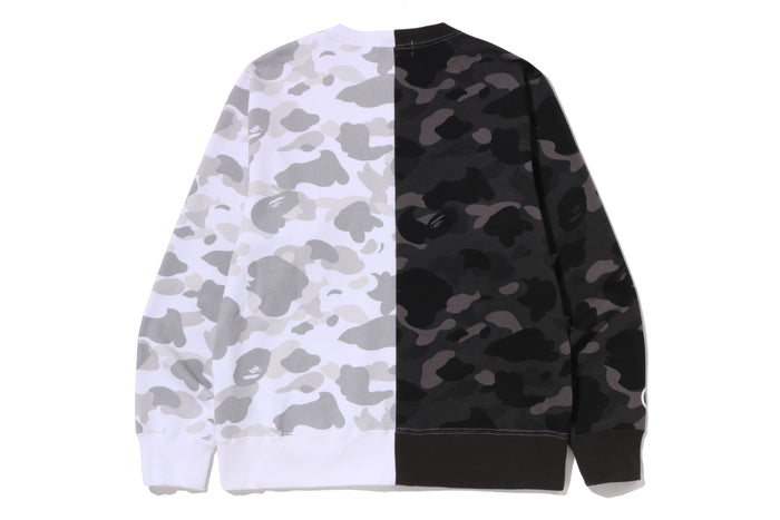 COLOR CAMO TIGER SHARK CREWNECK SWEATSHIRT