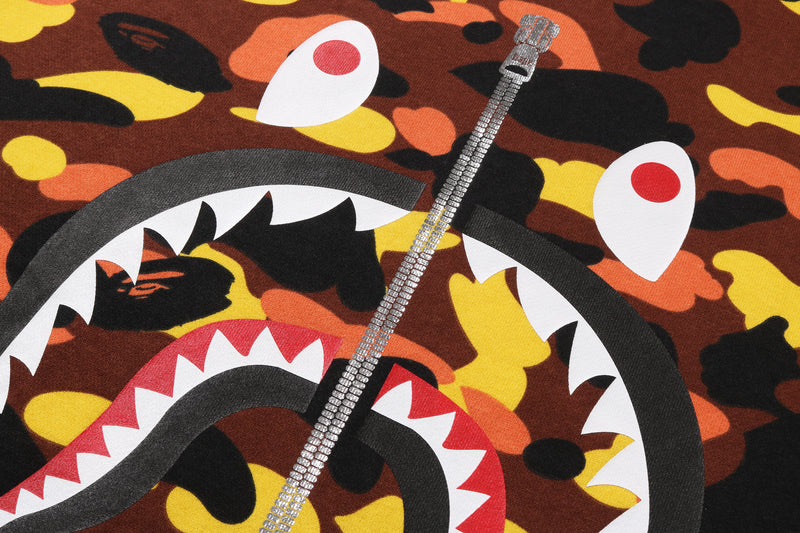 1ST CAMO SHARK CREWNECK SWEATSHIRT