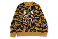 1ST CAMO SHARK CREWNECK SWEATSHIRT