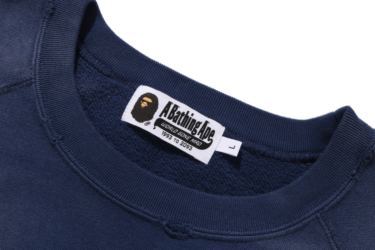 DESTROY WASHED EFFECT RELAXED FIT CREWNECK SWEATSHIRT