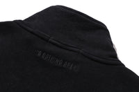 GARMENT DYE ONE POINT HALF ZIP RELAXED FIT CREWNECK SWEATSHIRT