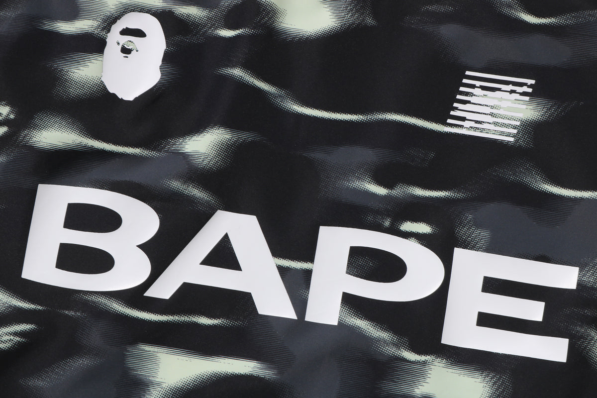 SCREEN CAMO FOOTBALL LOGO RELAXED FIT CREWNECK SWEATSHIRT