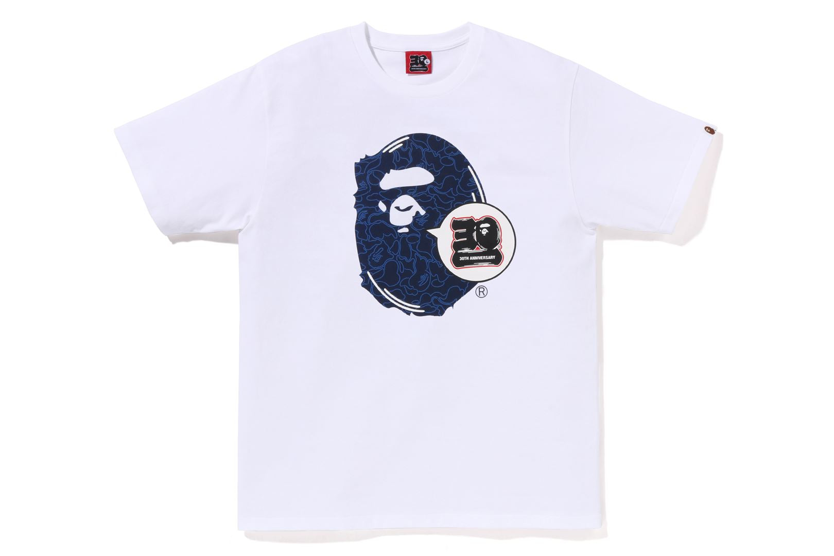 Bathing ape white t shirt hotsell