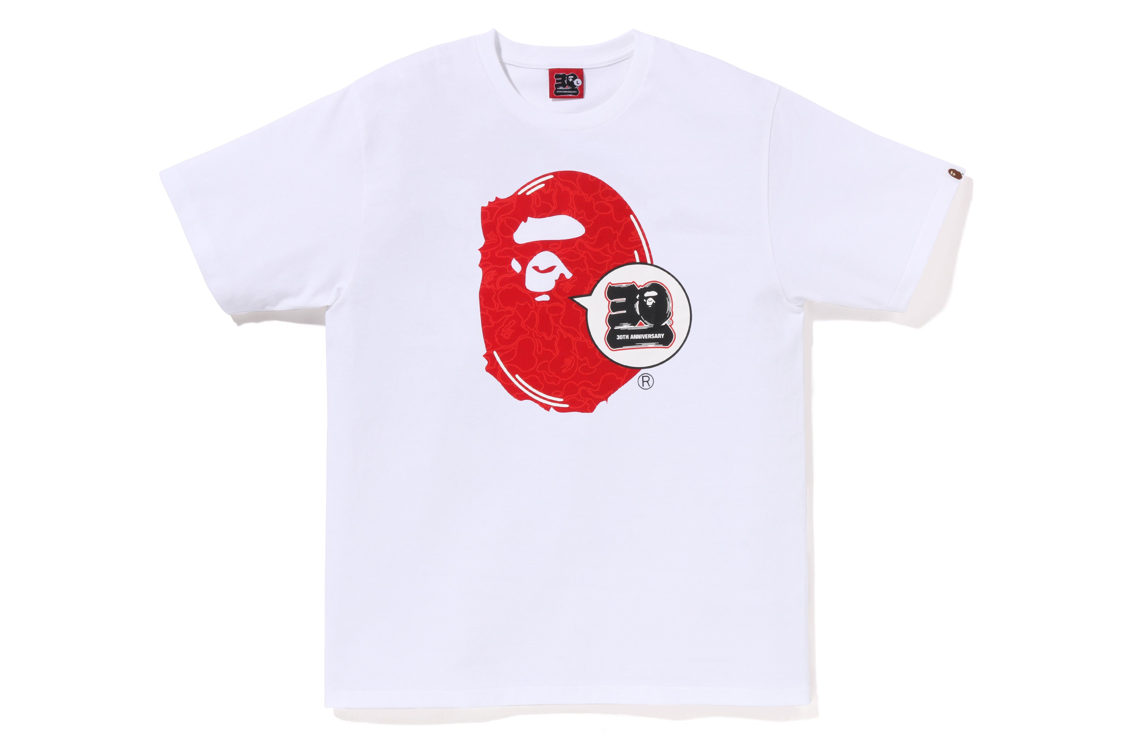 BAPE 30. JAHRESTAG APE HEAD TEE HERREN