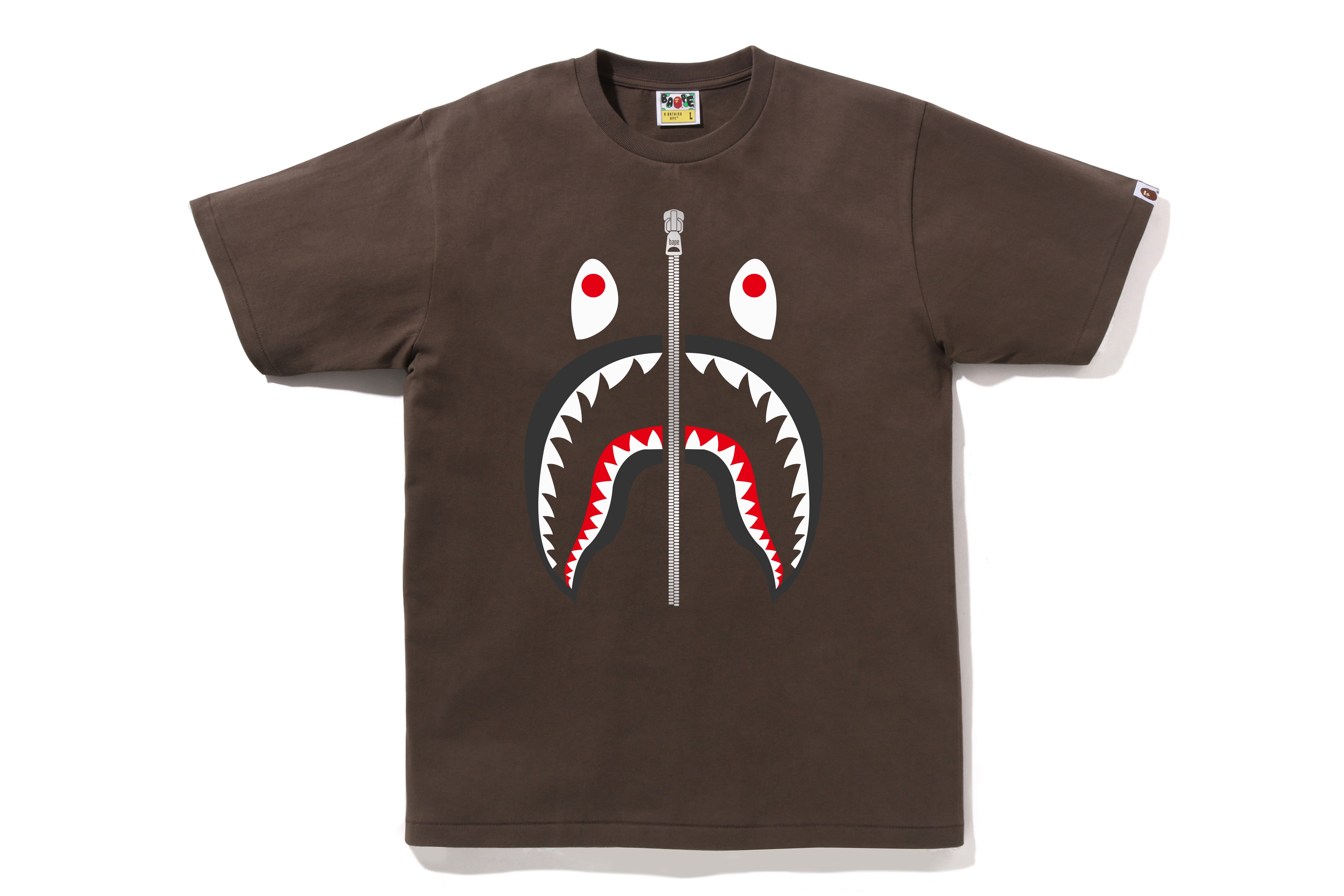 Mens bape shark t shirt on sale