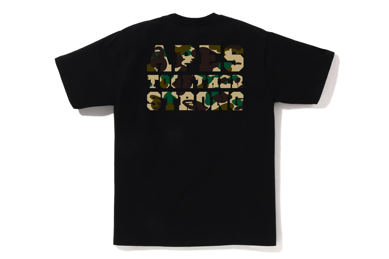 A BATHING APE Large deals 1st camo college green black tee