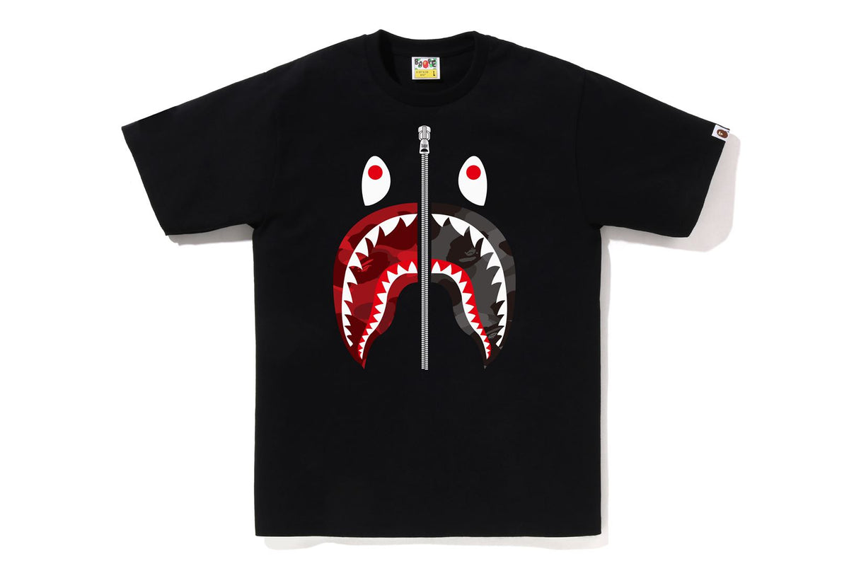 COLOR CAMO SEPARATE SHARK TEE MENS