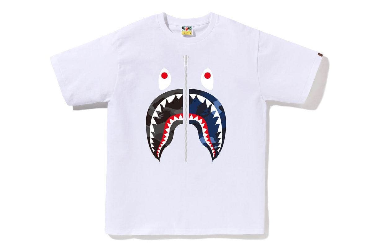 COLOR CAMO SEPARATE SHARK TEE MENS