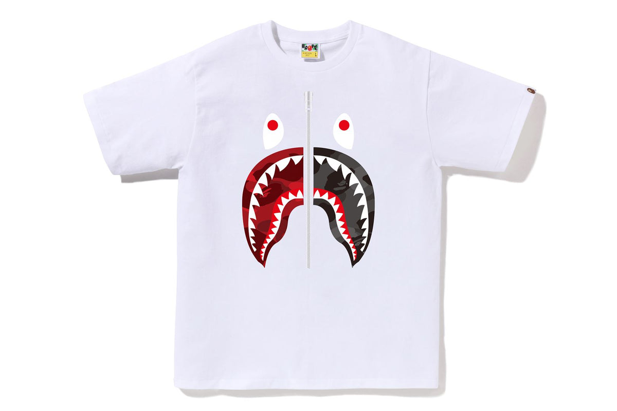 COLOR CAMO SEPARATE SHARK TEE MENS