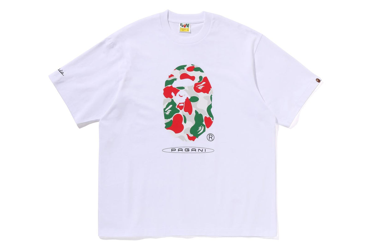 BAPE X PAGANI CAMO APE HEAD RELAXED FIT TEE