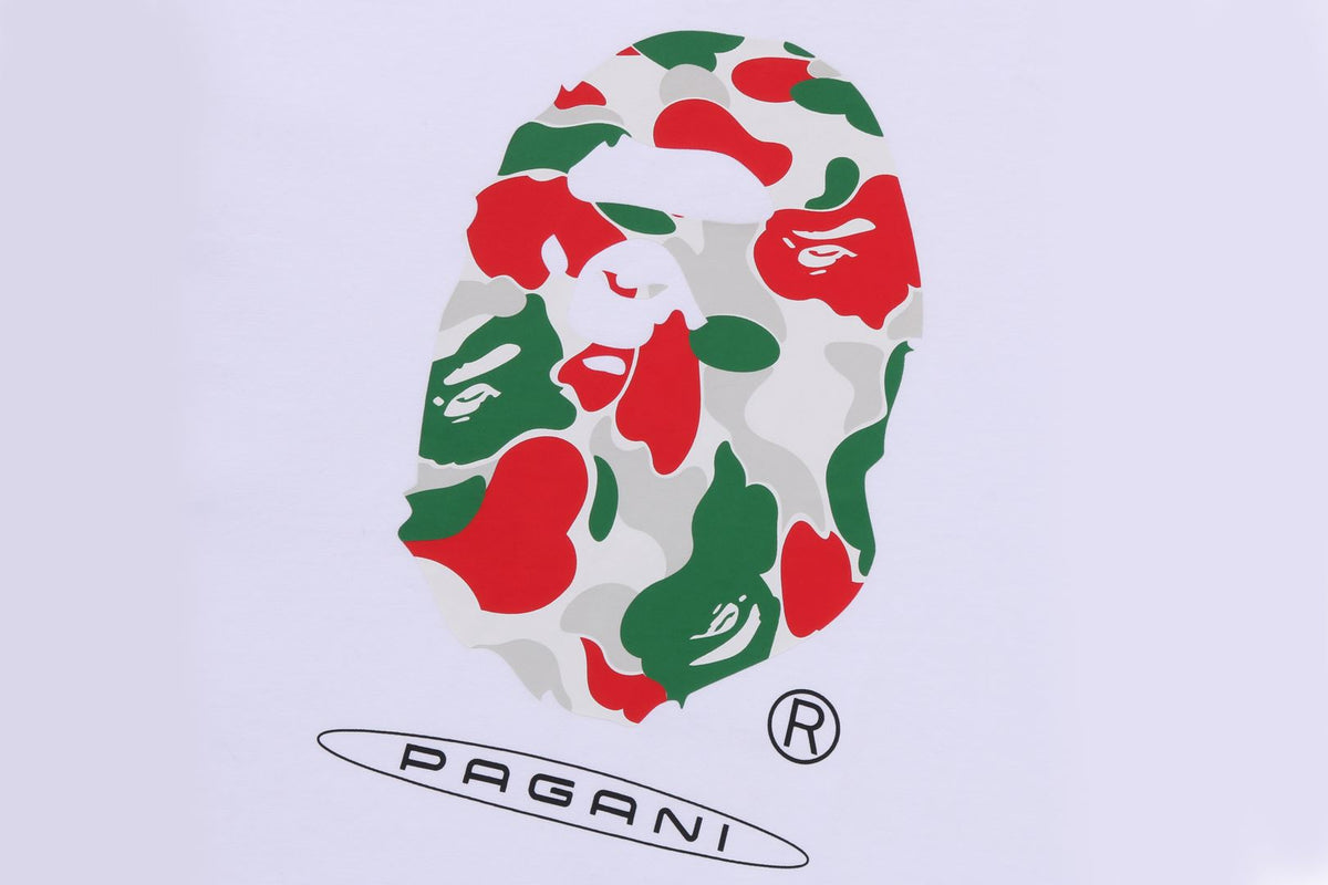 BAPE X PAGANI CAMO APE HEAD RELAXED FIT TEE