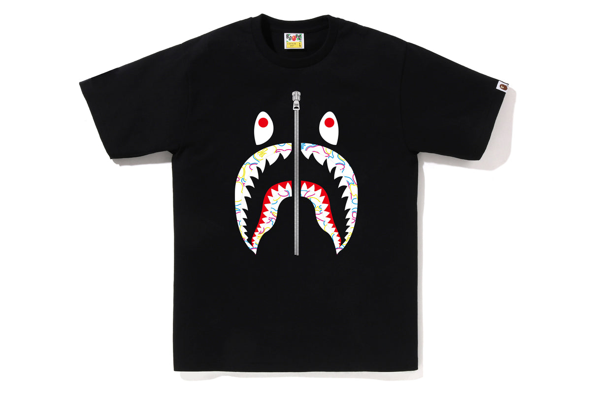 NEON CAMO SHARK TEE