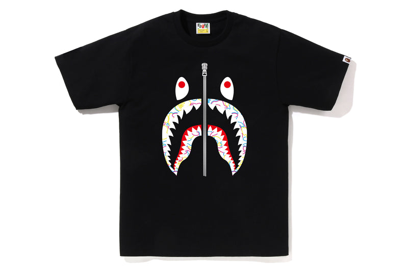 NEON CAMO SHARK TEE
