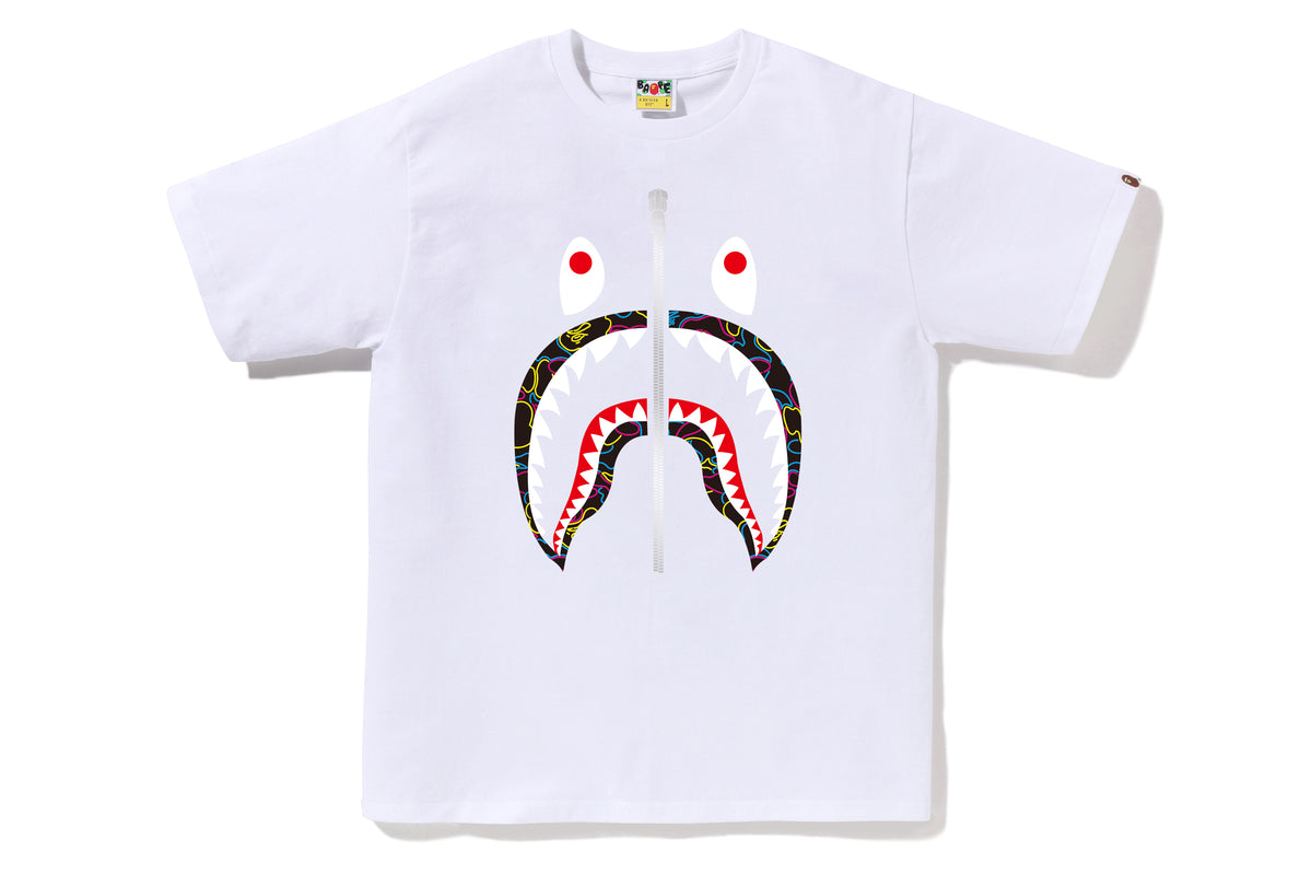 NEON CAMO SHARK TEE