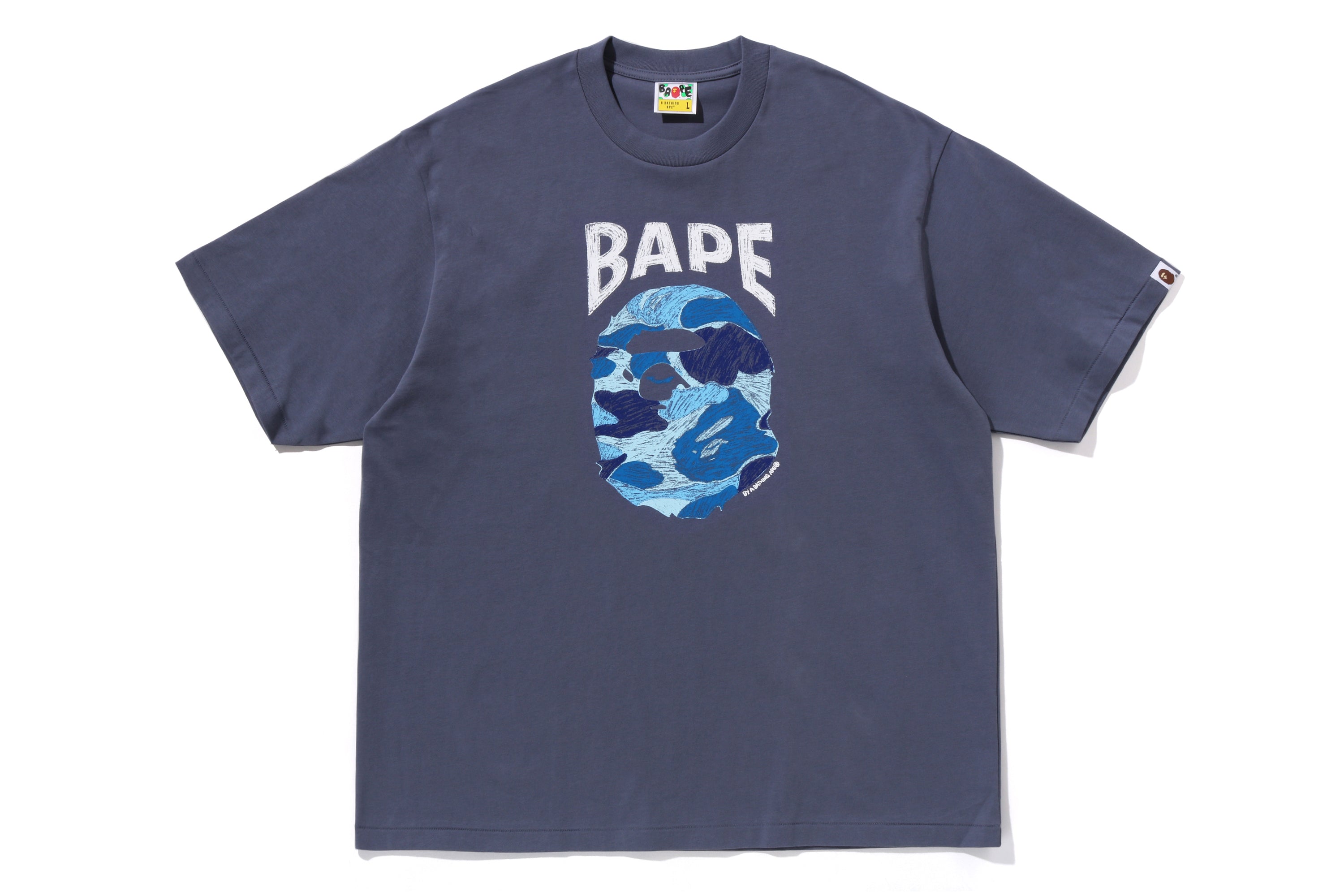 ABC CAMO HAND DRAW APE HEAD RELAXED FIT TEE MENS – eu.bape.com