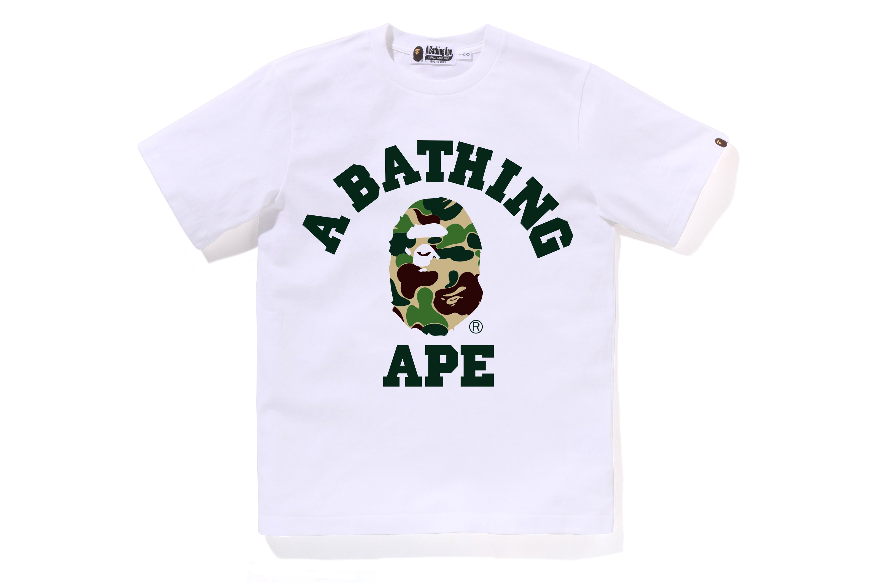 ABC CAMO COLLEGE TEE JR – eu.bape.com