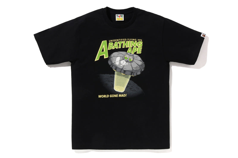 APE HEAD UFO ON MOON TEE
