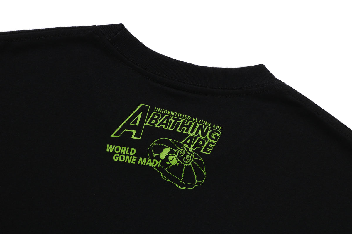 APE HEAD UFO ON MOON TEE