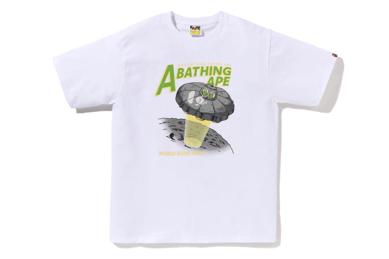 APE HEAD UFO ON MOON TEE