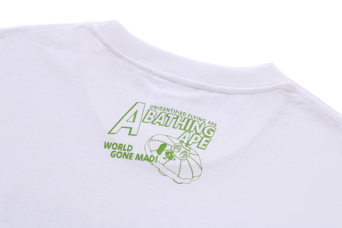 APE HEAD UFO ON MOON TEE