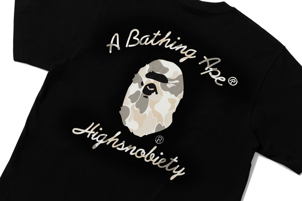 BAPE X HIGHSNOBIETY MULTI LOGO RELAXED FIT TEE